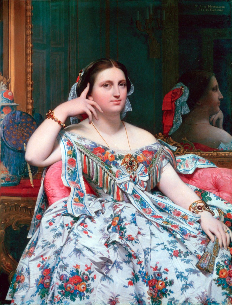 Madame Moitessier, 1856 av Jean Auguste Dominique Ingres