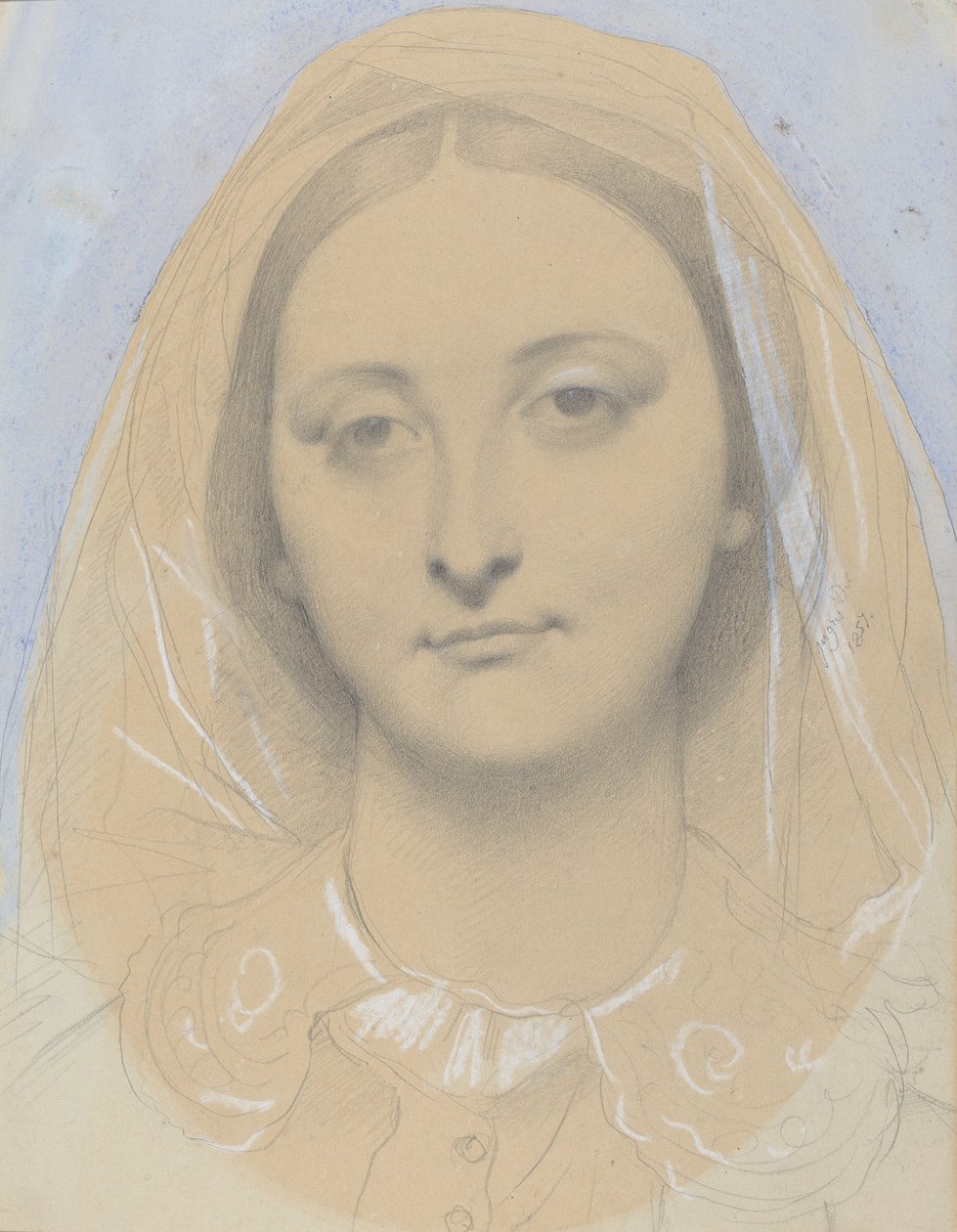 Frøken Mary de Borderieux(?) av Jean Auguste Dominique Ingres