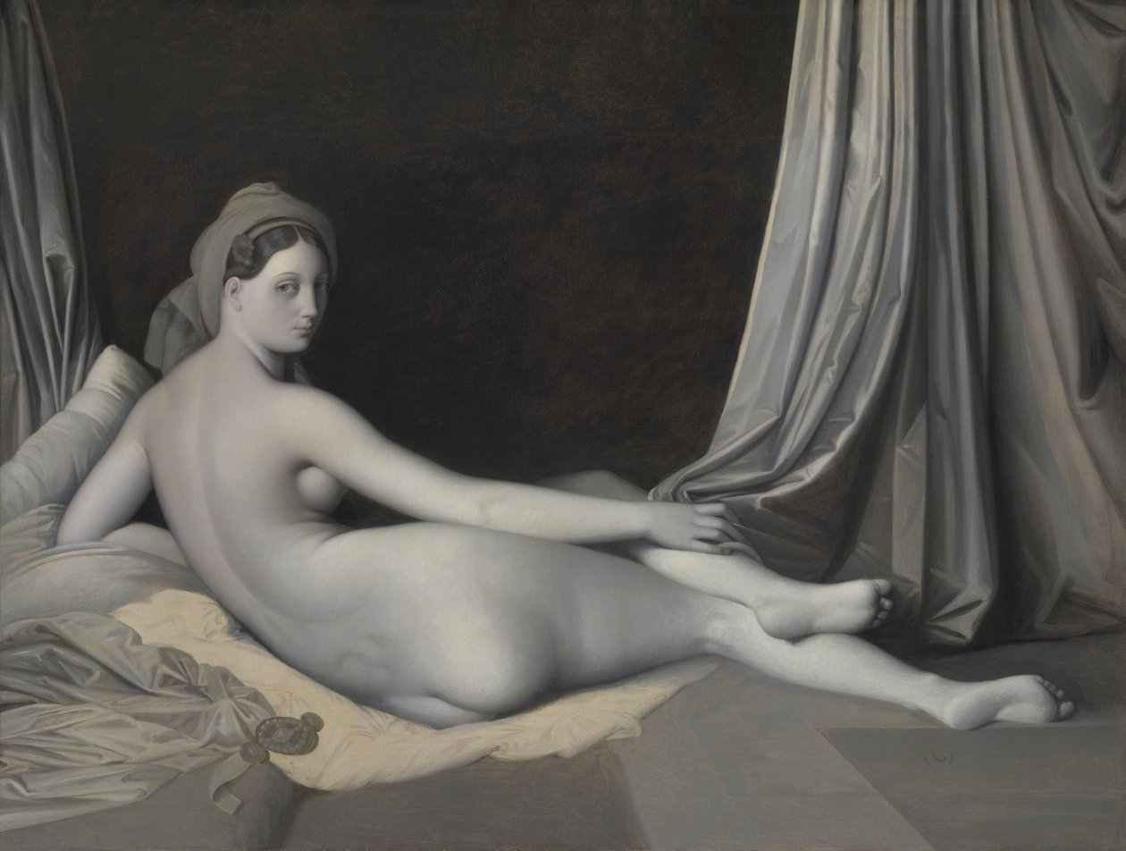 Odalisque i Grisaille, ca. 1824-34. av Jean Auguste Dominique Ingres