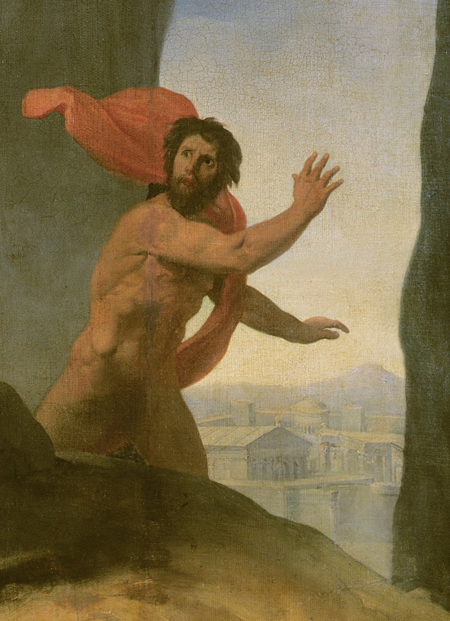 Ødipus og sfinxen, 1808 av Jean Auguste Dominique Ingres