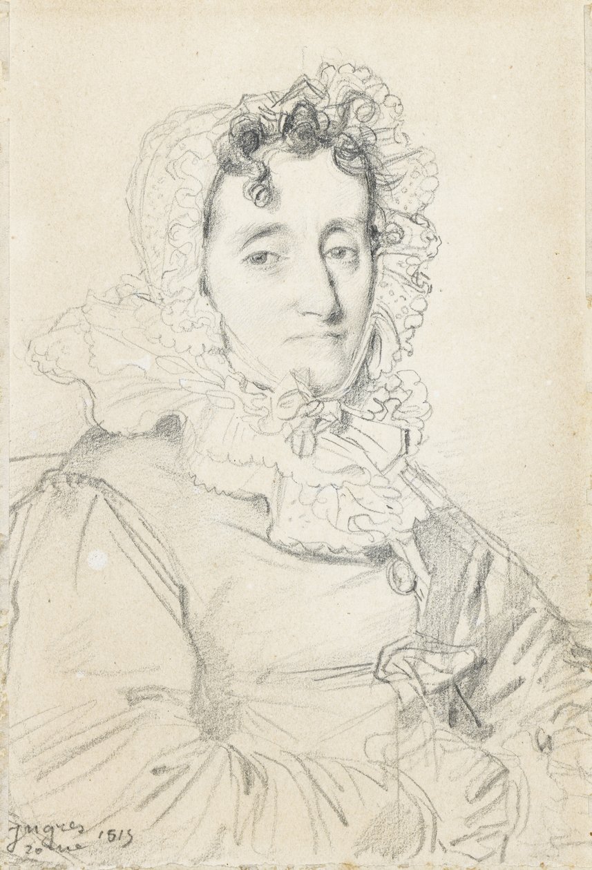 Portrett av Maréchale Kutusov av Jean Auguste Dominique Ingres