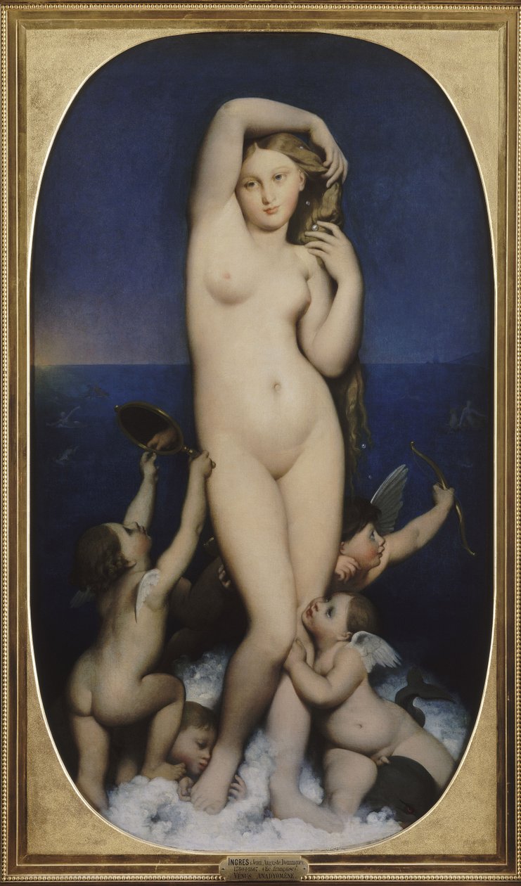 Venus Anadyomene av Jean Auguste Dominique Ingres