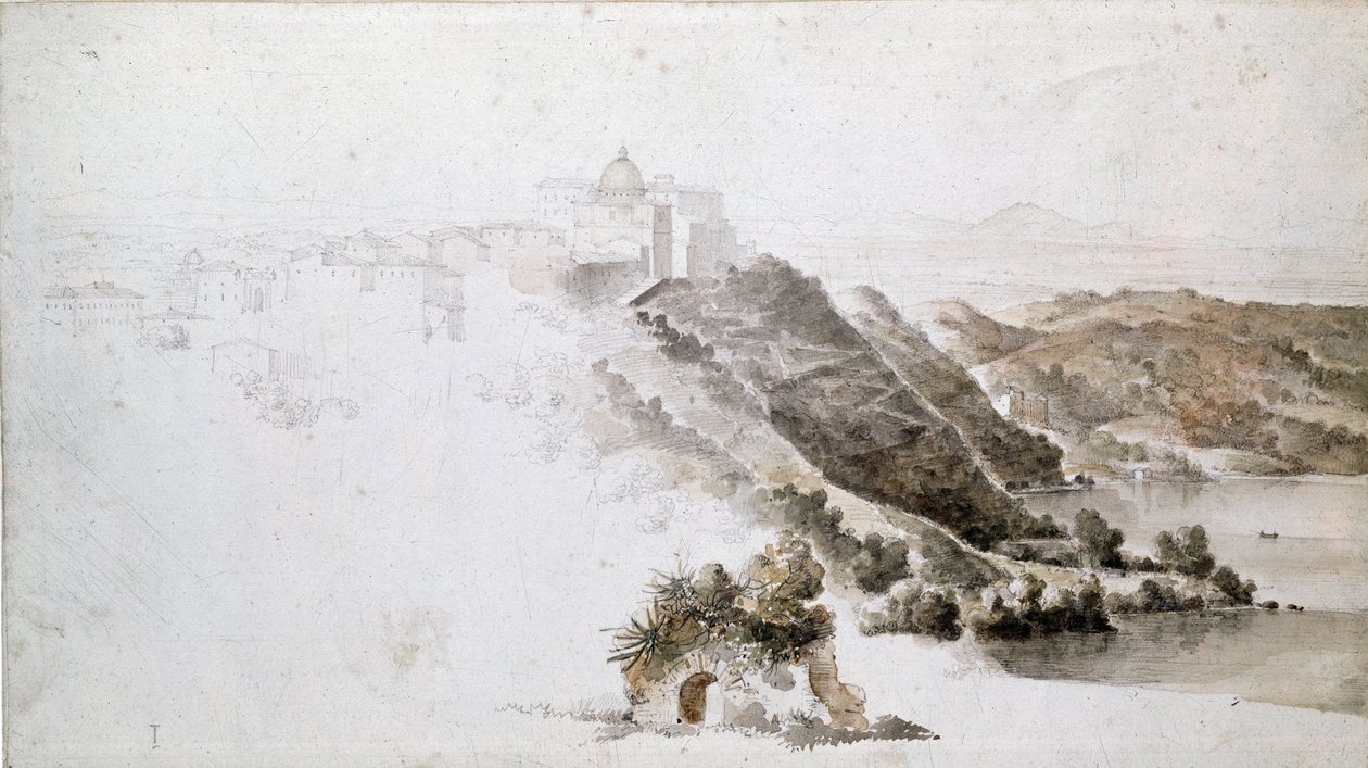 Utsikt over Tivoli av Jean Auguste Dominique Ingres