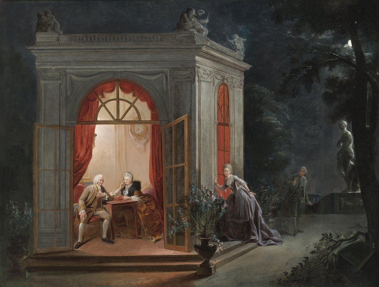 Ekteskapskontrakten av Jean Baptiste André Gautier Dagoty