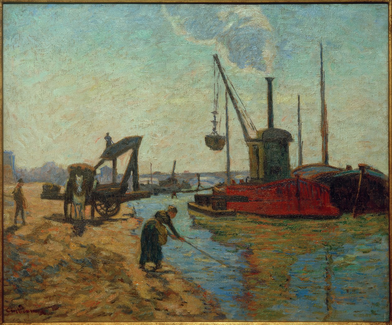 Jobber på Pont National av Jean Baptiste Armand Guillaumin