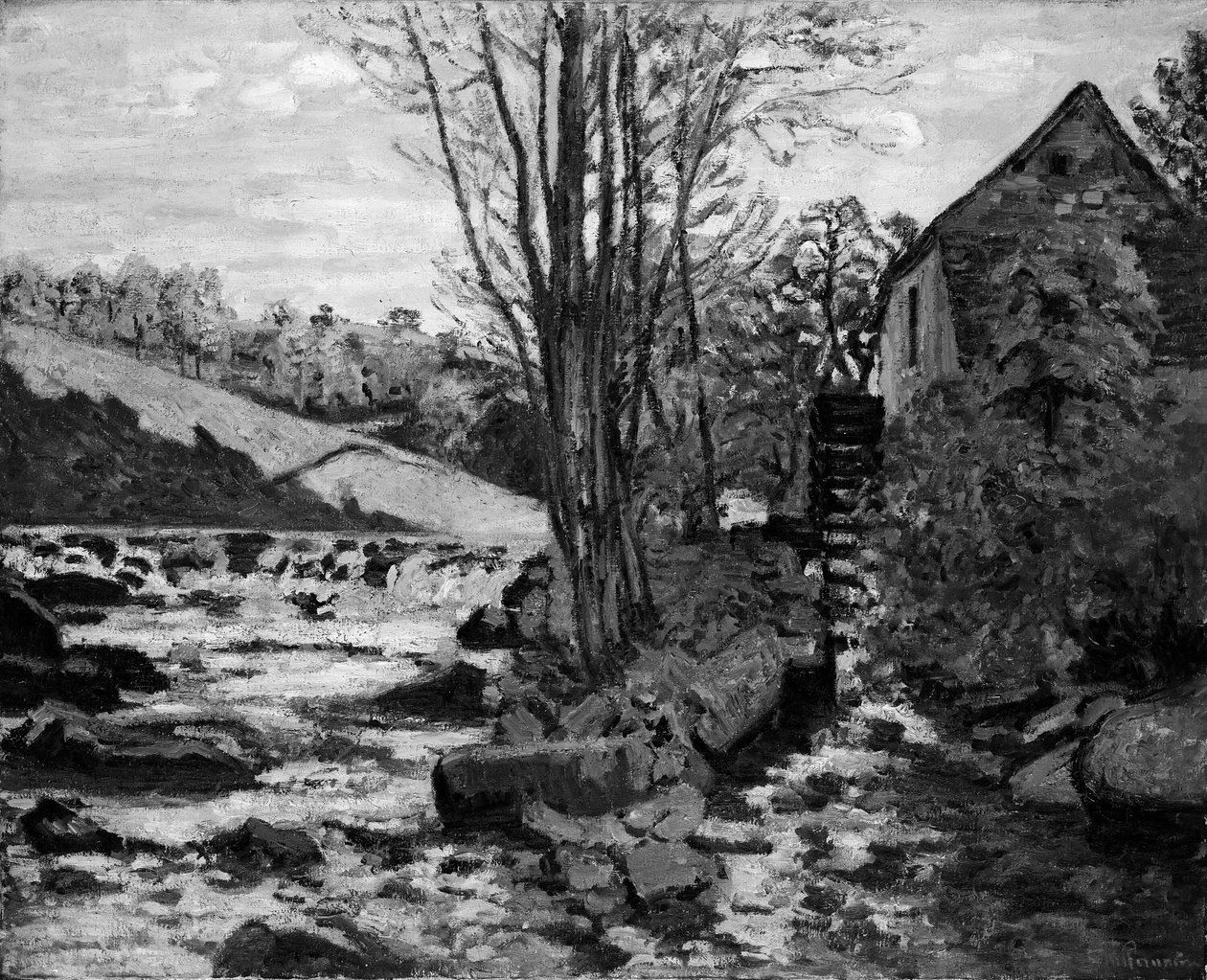 Mill of Pont Maupuit av Jean Baptiste Armand Guillaumin