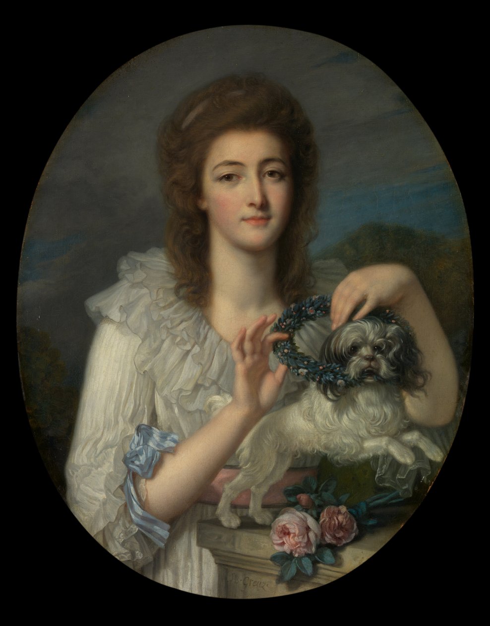 Prinsesse Varvara Nikolaevna Gagarina (1762–1802), s. 1780–82 av Jean Baptiste Greuze