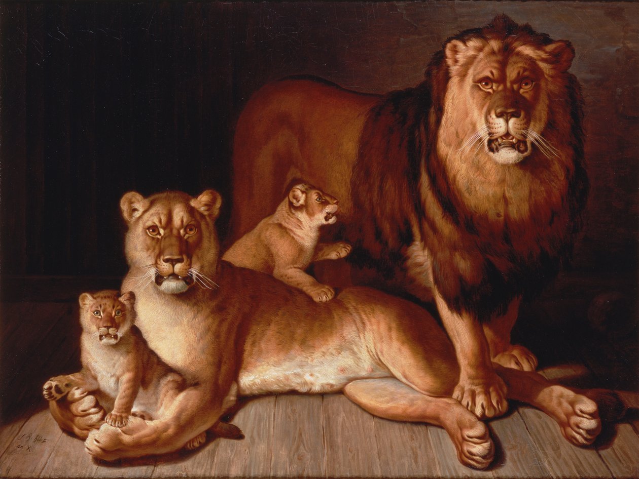 Pride of Lions av Jean Baptiste Huet