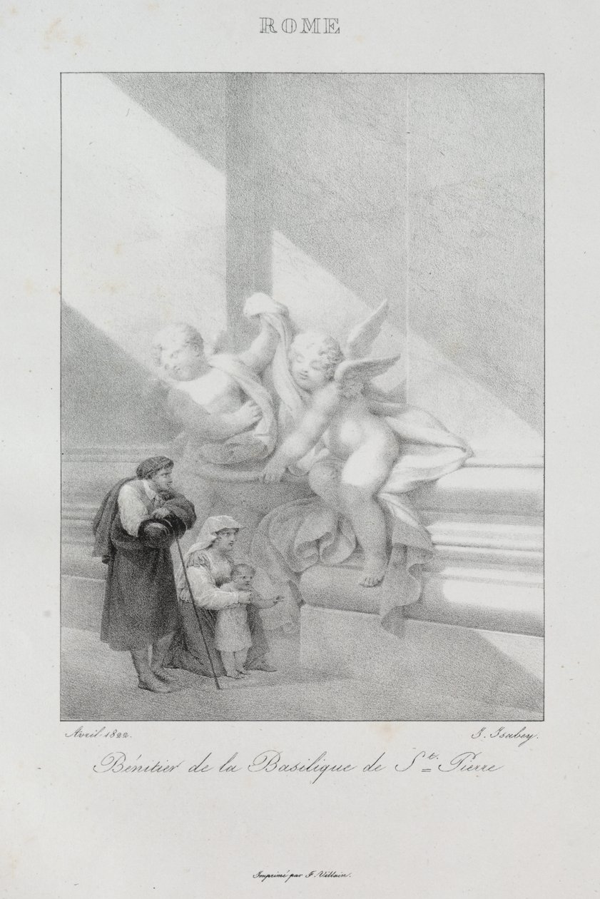 Reise til Italia i 1822 av Jean Baptiste Isabey