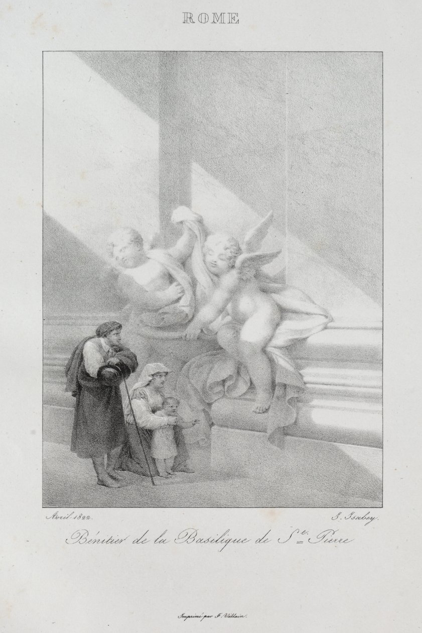 Reise til Italia i 1822 av Jean Baptiste Isabey