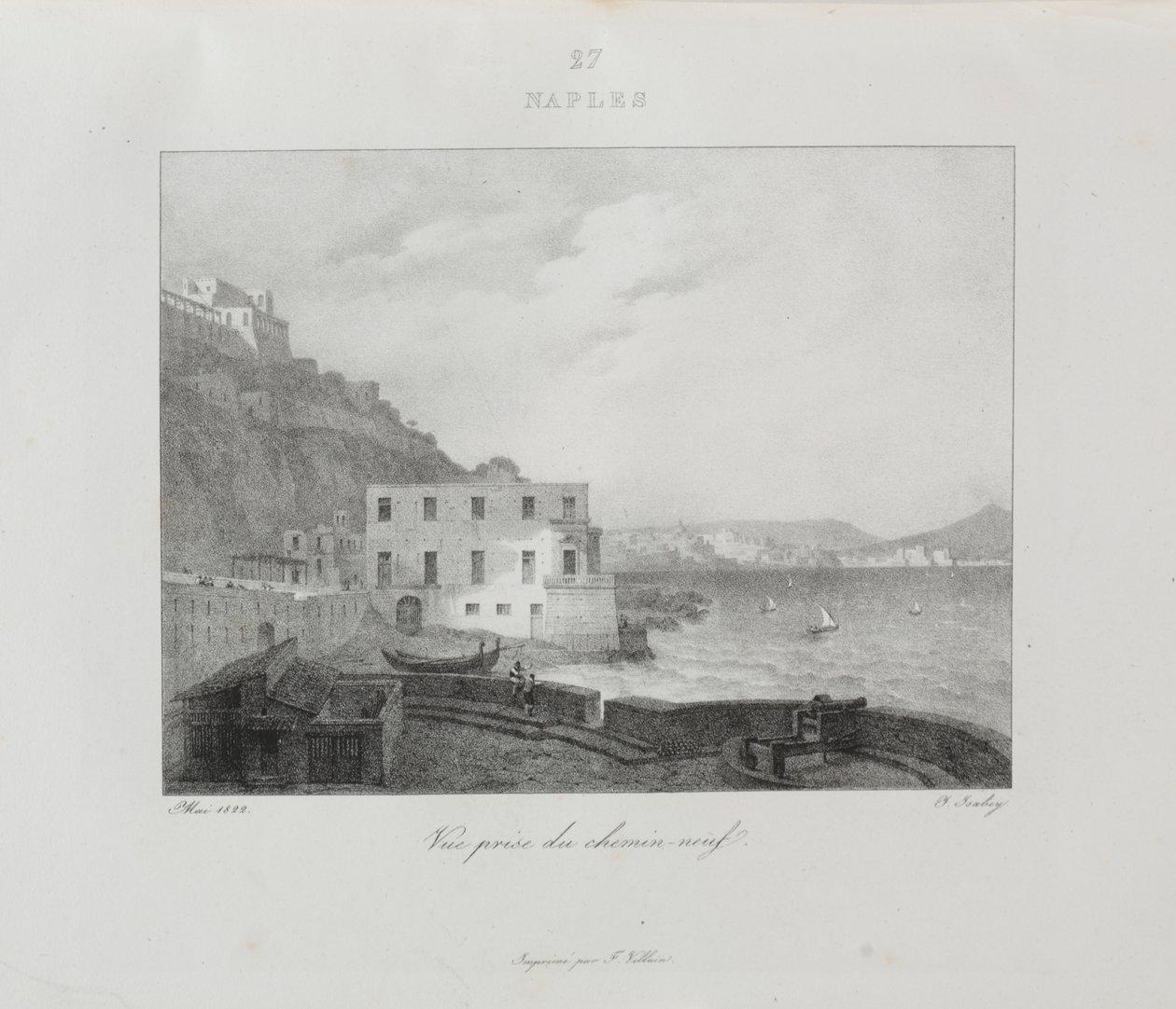 Reise til Italia i 1822 av Jean Baptiste Isabey
