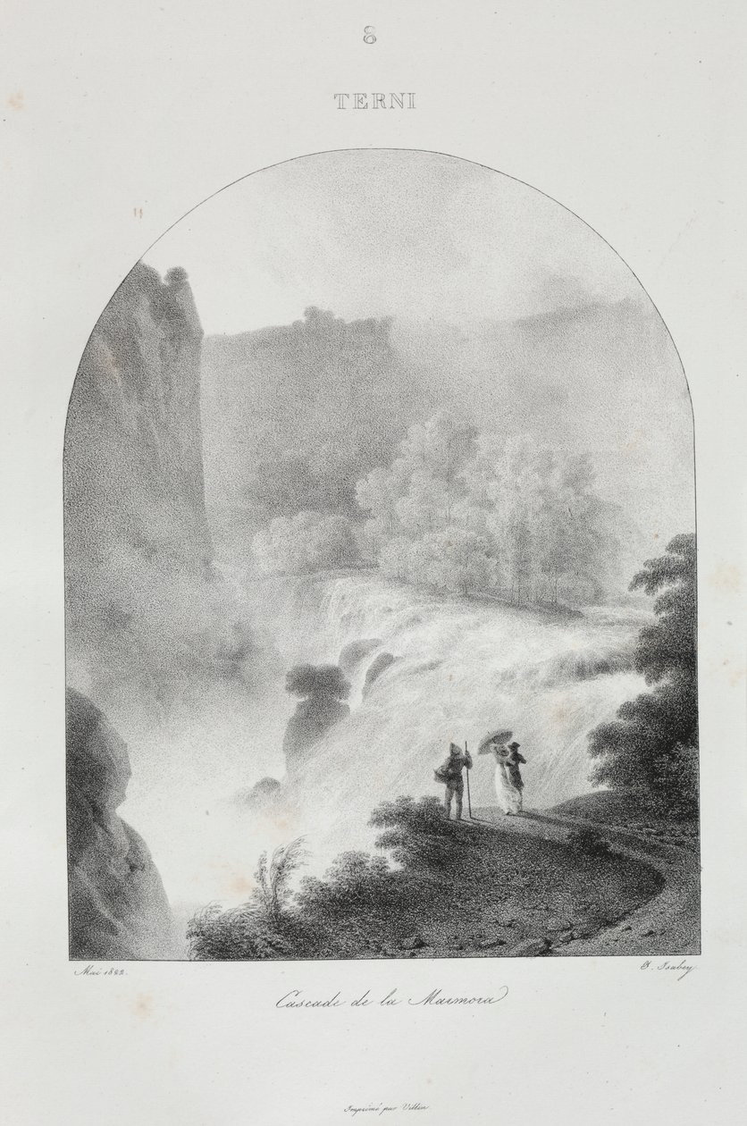 Reise til Italia i 1822 av Jean Baptiste Isabey