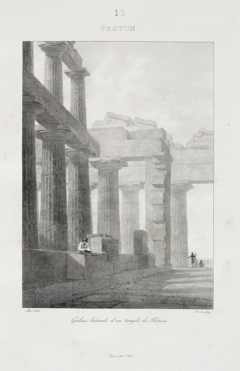 Reise til Italia i 1822 av Jean Baptiste Isabey