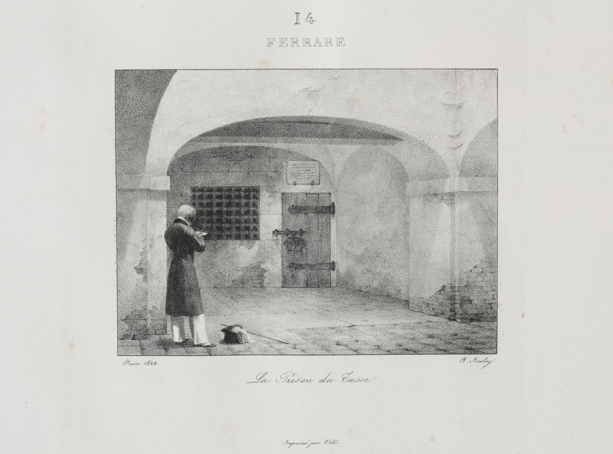 Reise til Italia i 1822 av Jean Baptiste Isabey
