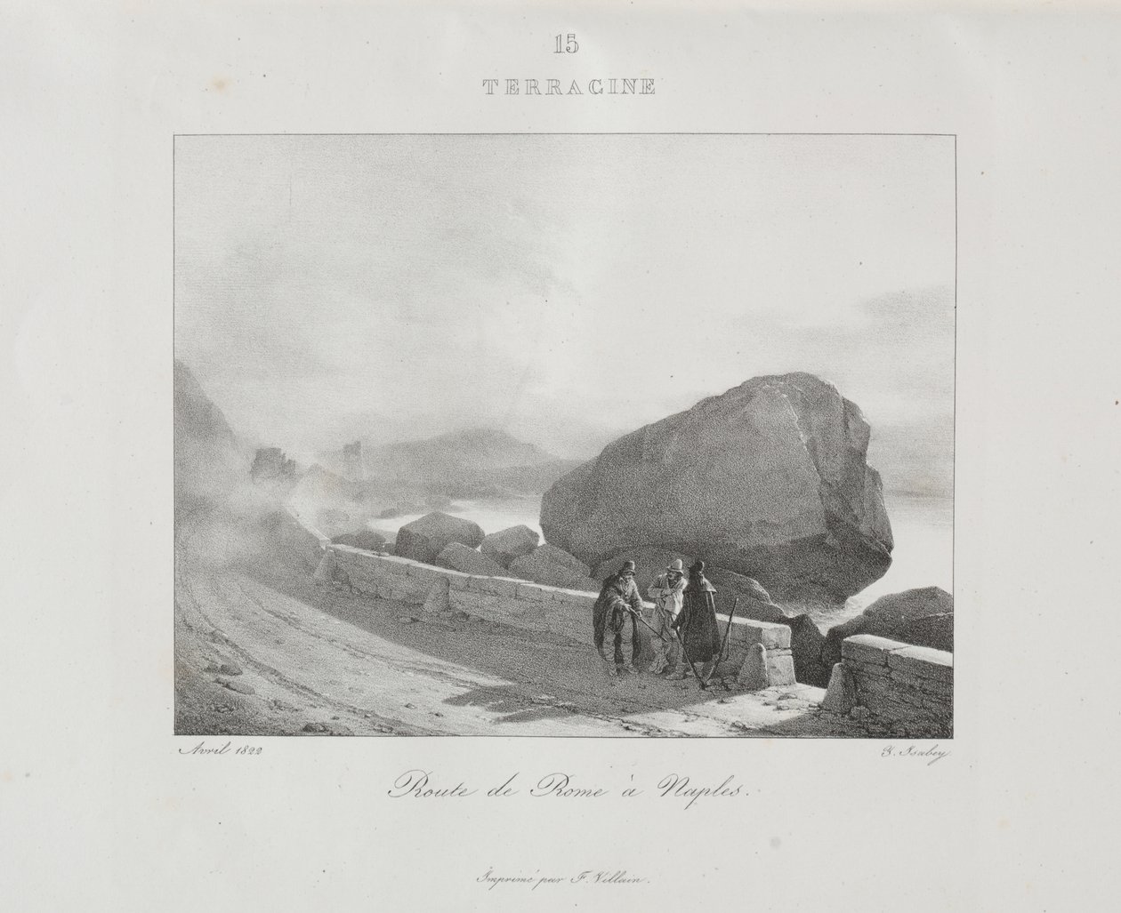 Reise til Italia i 1822 av Jean Baptiste Isabey