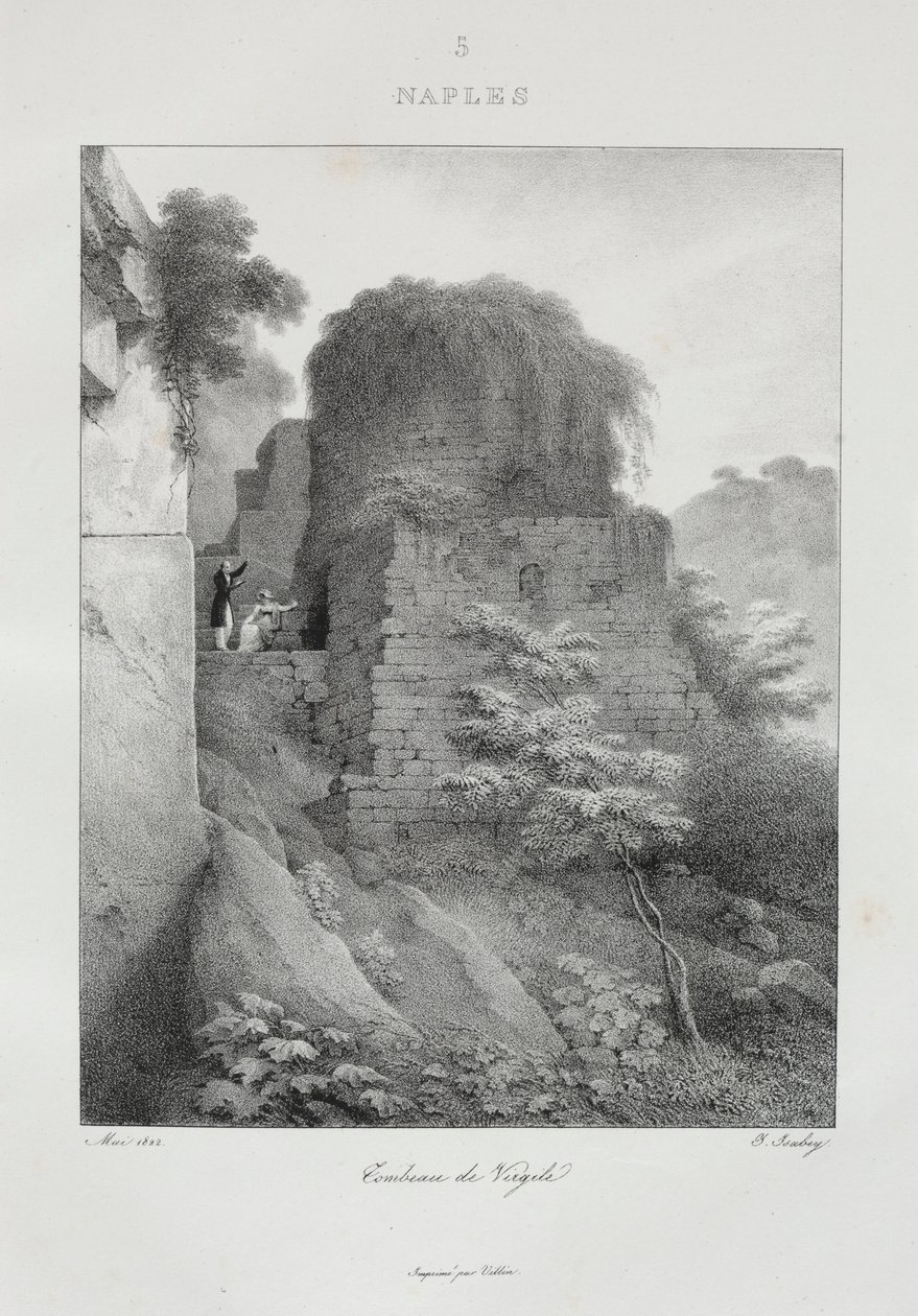 Reise til Italia i 1822, 1833. av Jean Baptiste Isabey