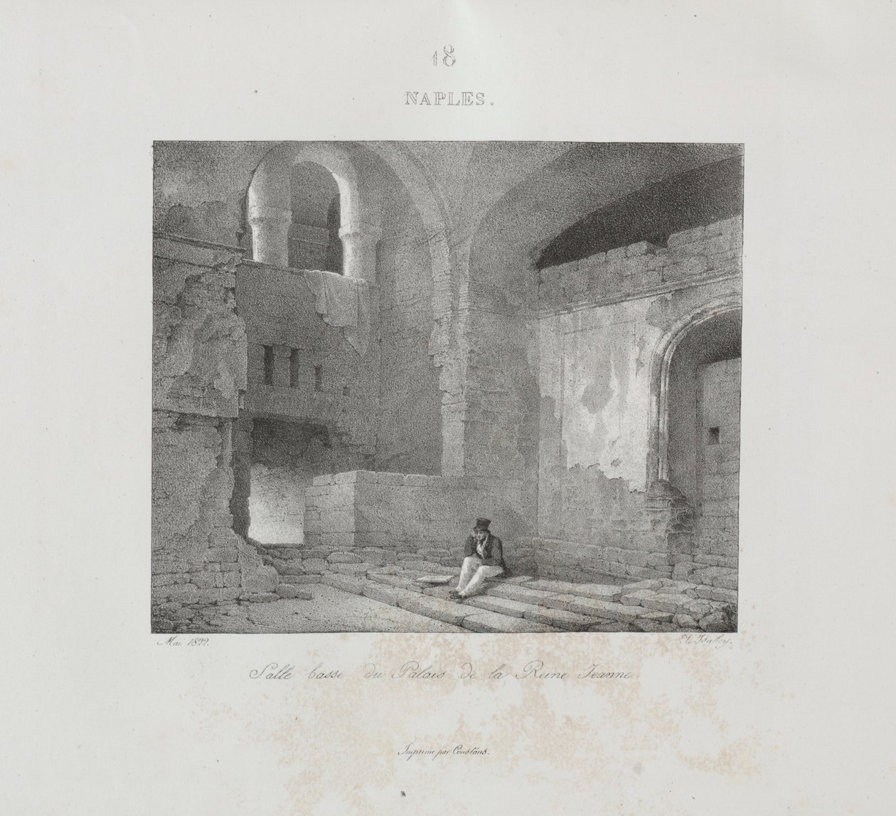 Reise til Italia i 1822, 1833. av Jean Baptiste Isabey