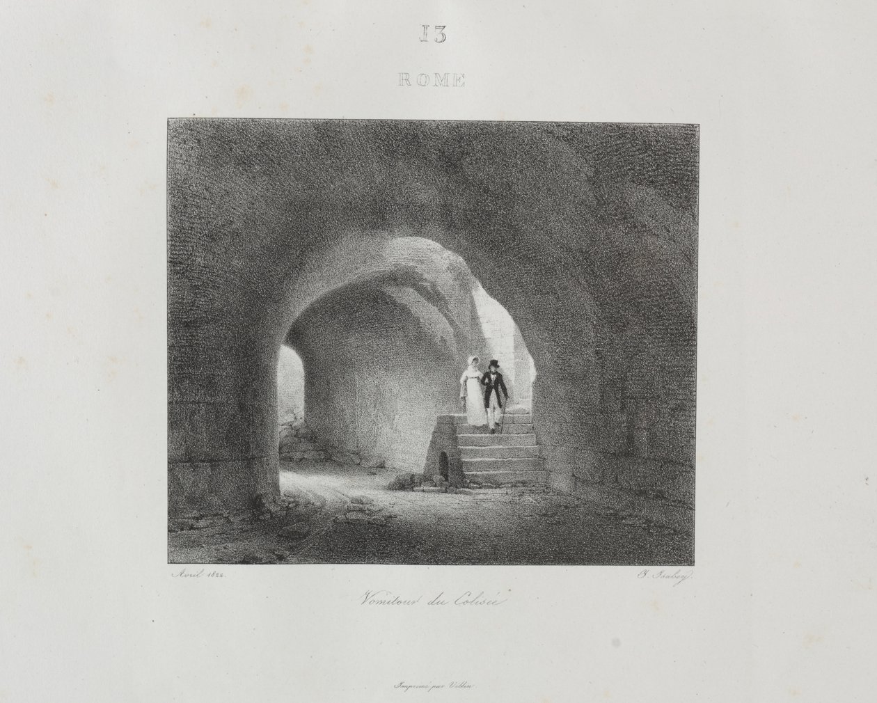 Reise til Italia i 1822, 1833. av Jean Baptiste Isabey