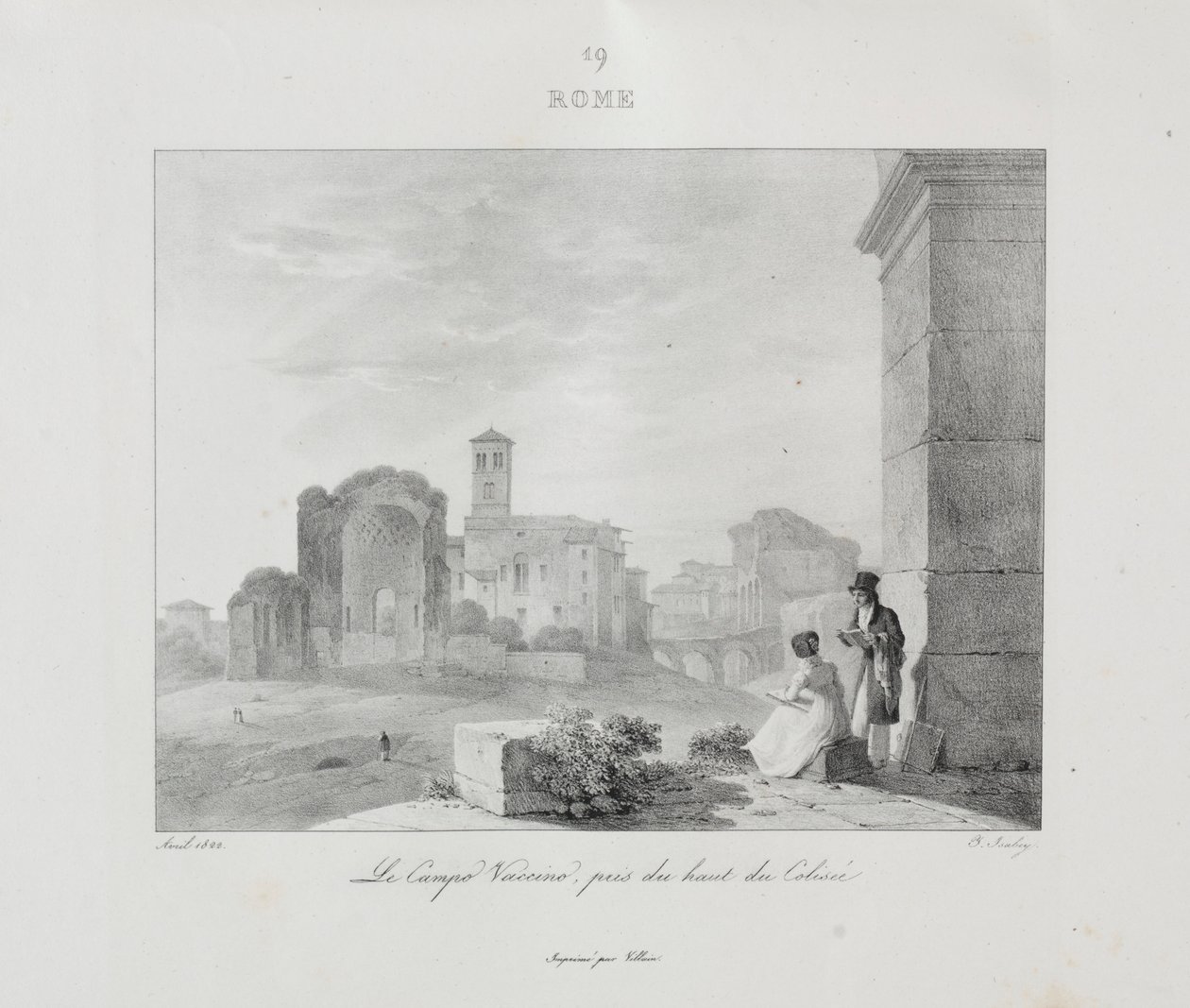 Reise til Italia i 1822, 1833. av Jean Baptiste Isabey
