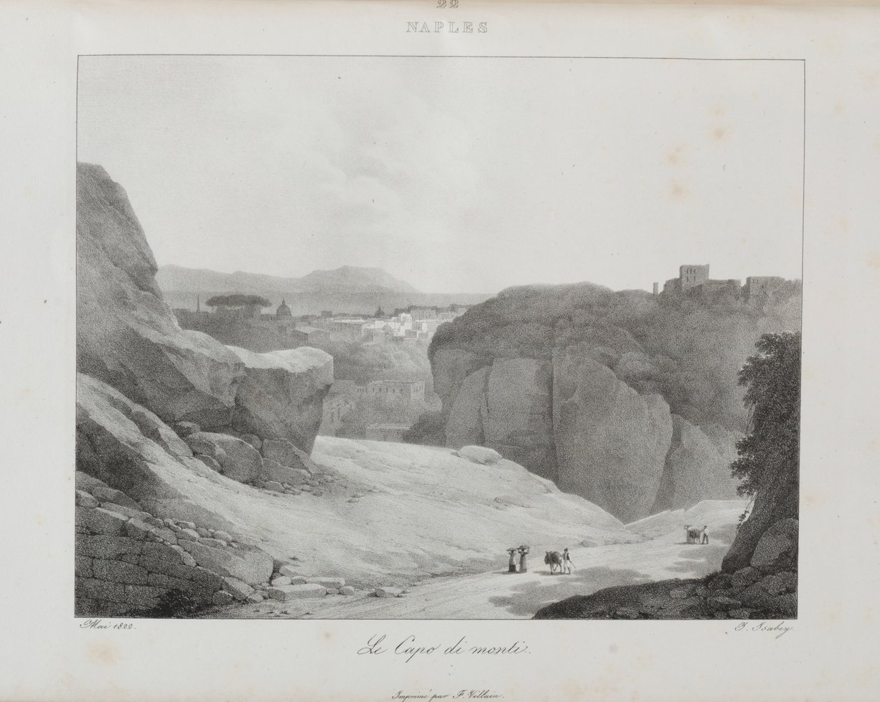 Reise til Italia i 1822, 1833. av Jean Baptiste Isabey