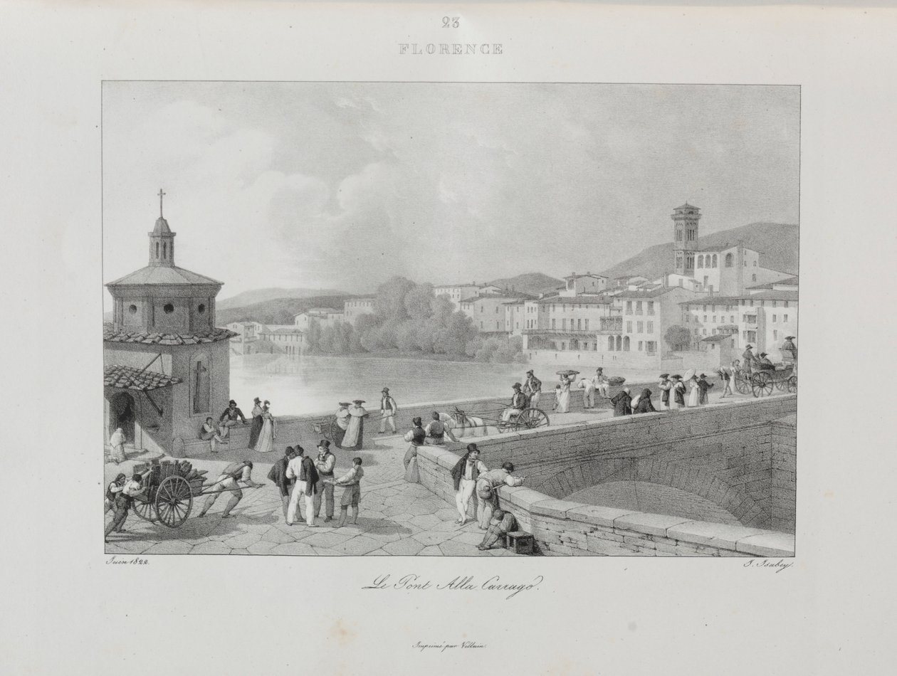 Reise til Italia i 1822, 1833. av Jean Baptiste Isabey