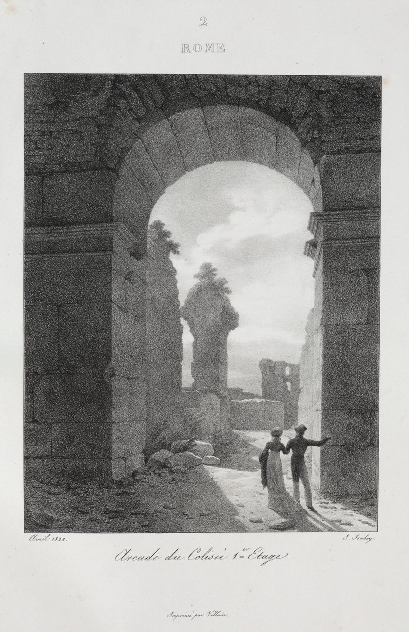 Reise til Italia i 1822, 1833. av Jean Baptiste Isabey