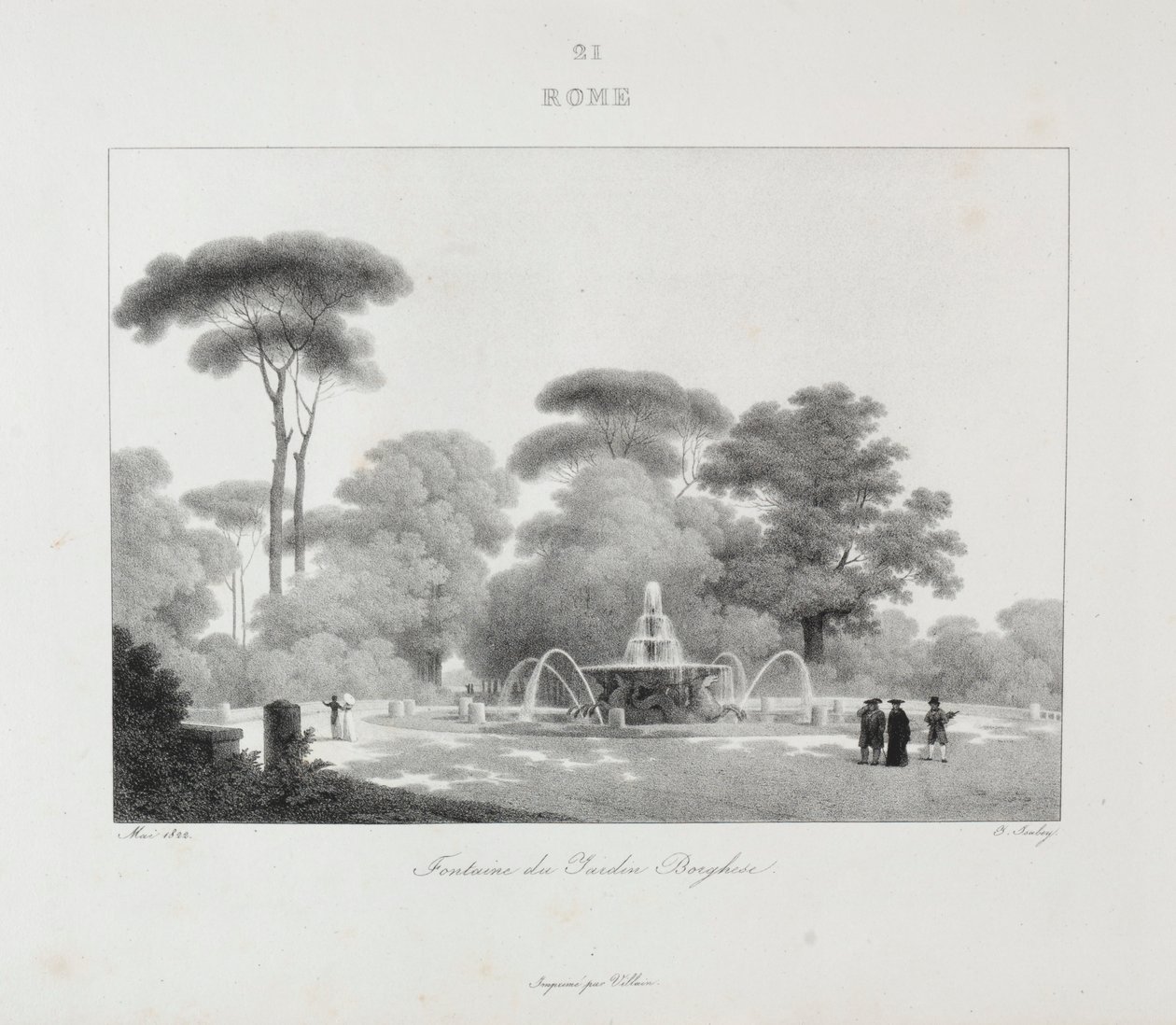 Reise til Italia i 1822, 1833. av Jean Baptiste Isabey