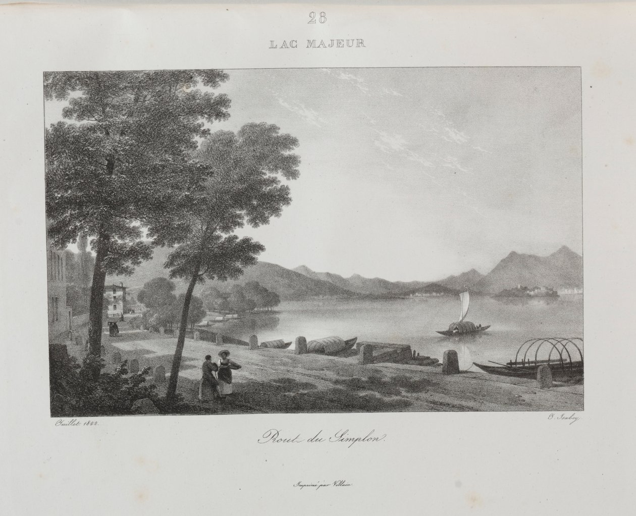 Reise til Italia i 1822, 1833. av Jean Baptiste Isabey