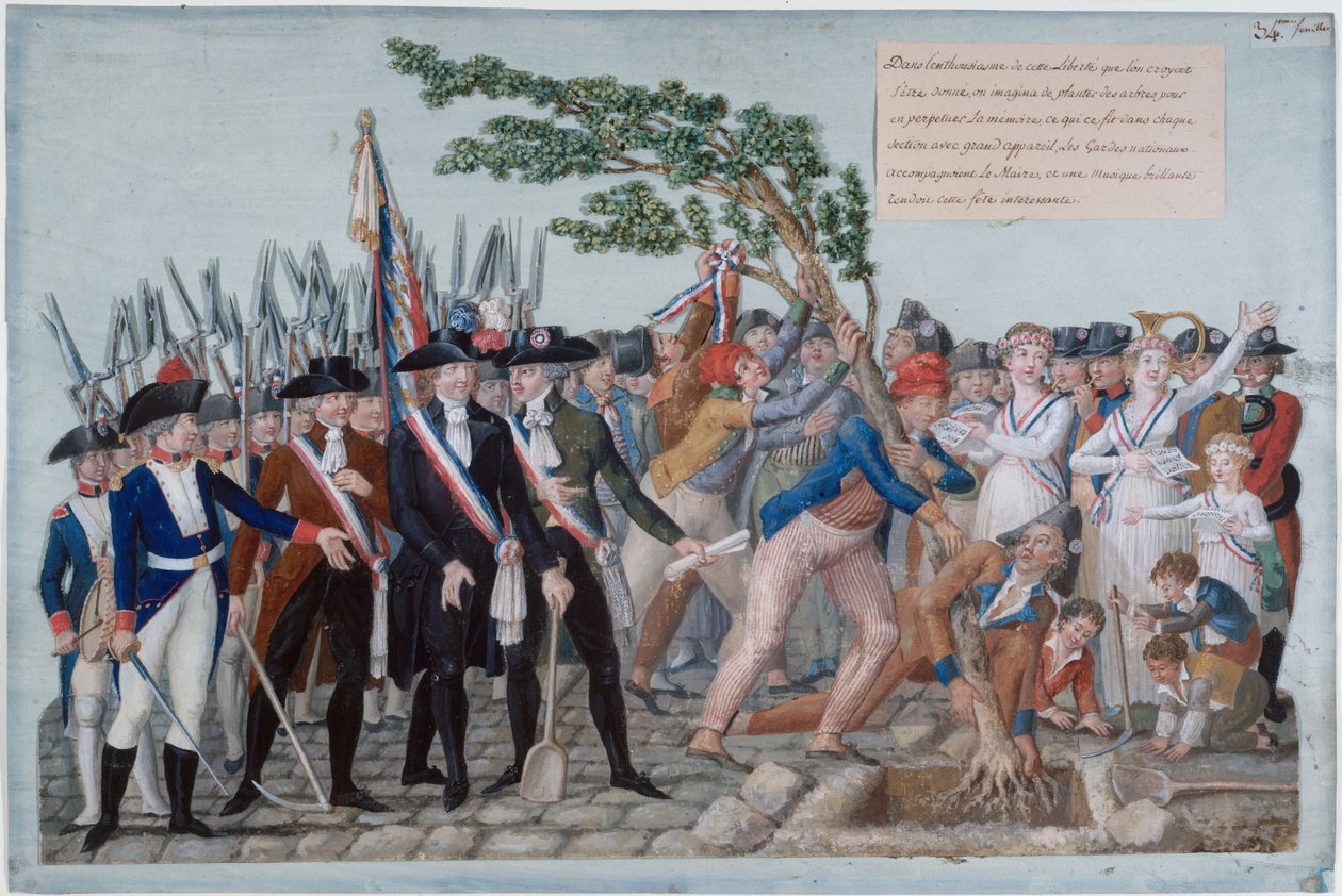 Liberty Tree 1789, ca. 1790. av Jean Baptiste Lesueur
