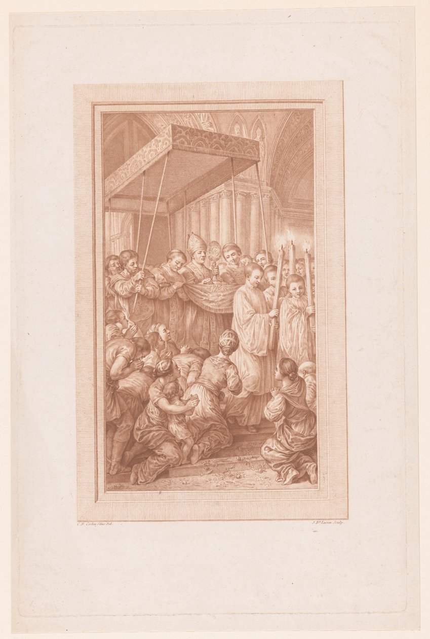 Prosesjon med monstrans av Jean Baptiste Lucien
