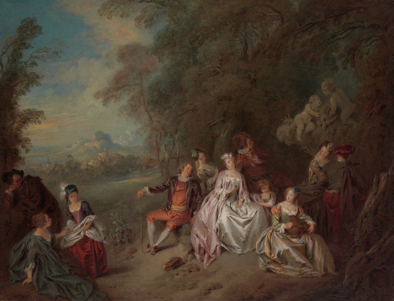 Countrykonsert, ca. 1734. av Jean Baptiste Pater