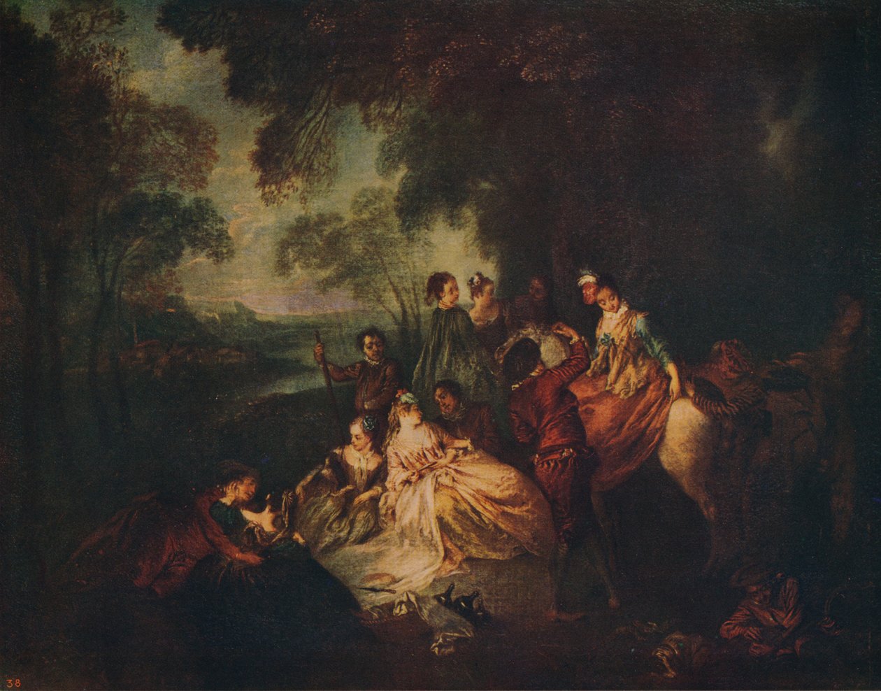 Landspartiet, c1722, c1915 av Jean Baptiste Pater