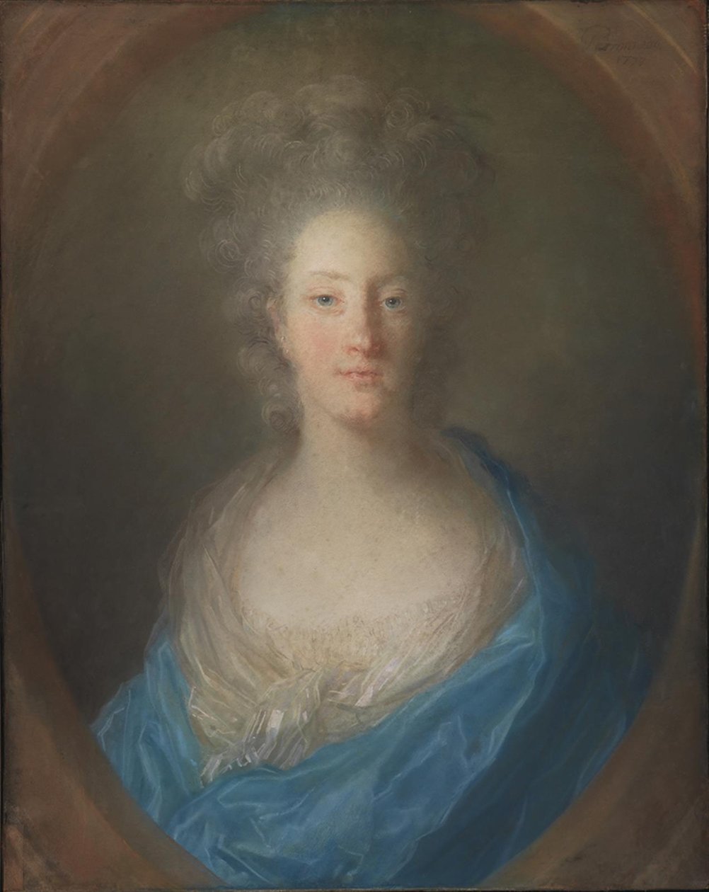 Portrett av en dame av Jean Baptiste Perronneau