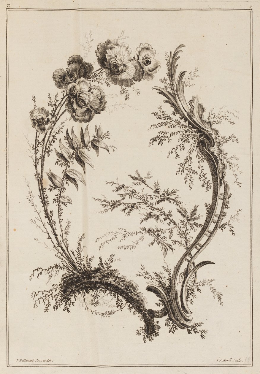 Blomstergren av Jean Baptiste Pillement