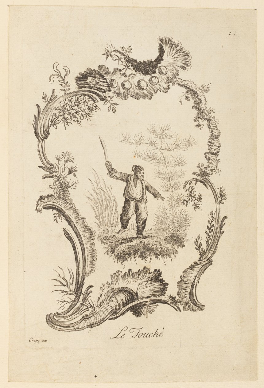 The Touch, fra "The Five Senses" av Jean Baptiste Pillement
