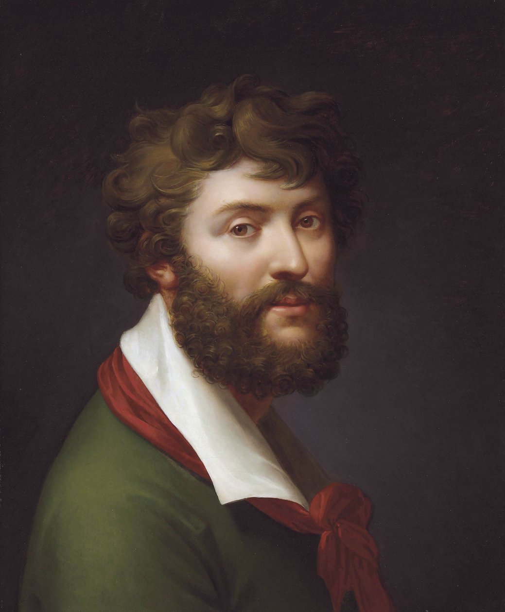 Selvportrett. av Jean Baptiste Regnault