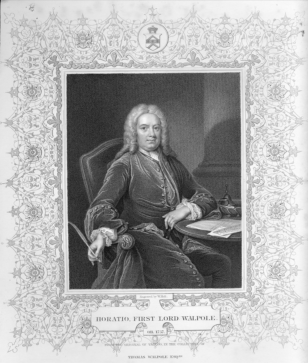 Horatio Walpole av Jean Baptiste Vanloo