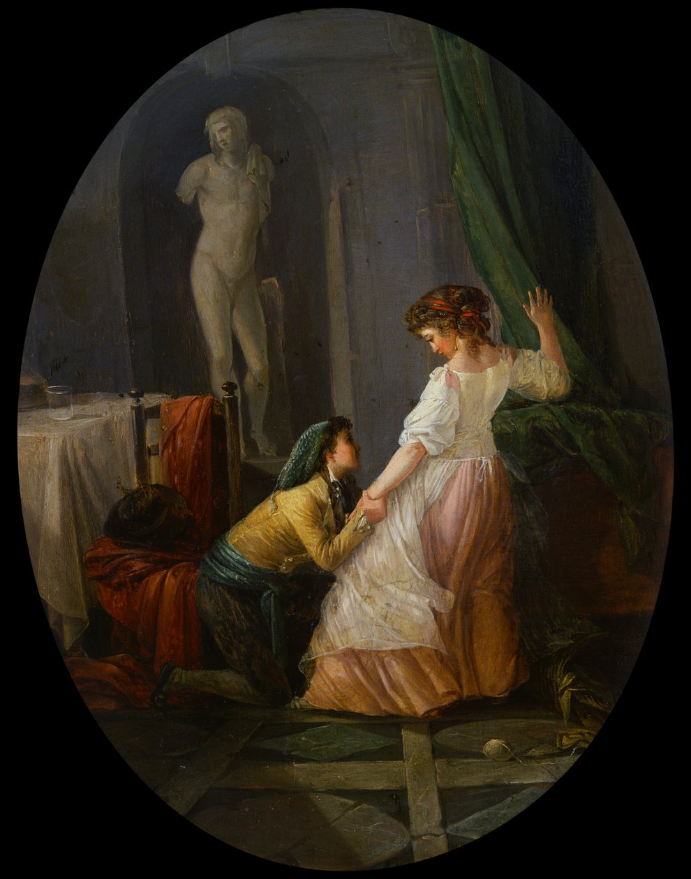Passerer Fancy av Jean Baptiste attr. to Mallet