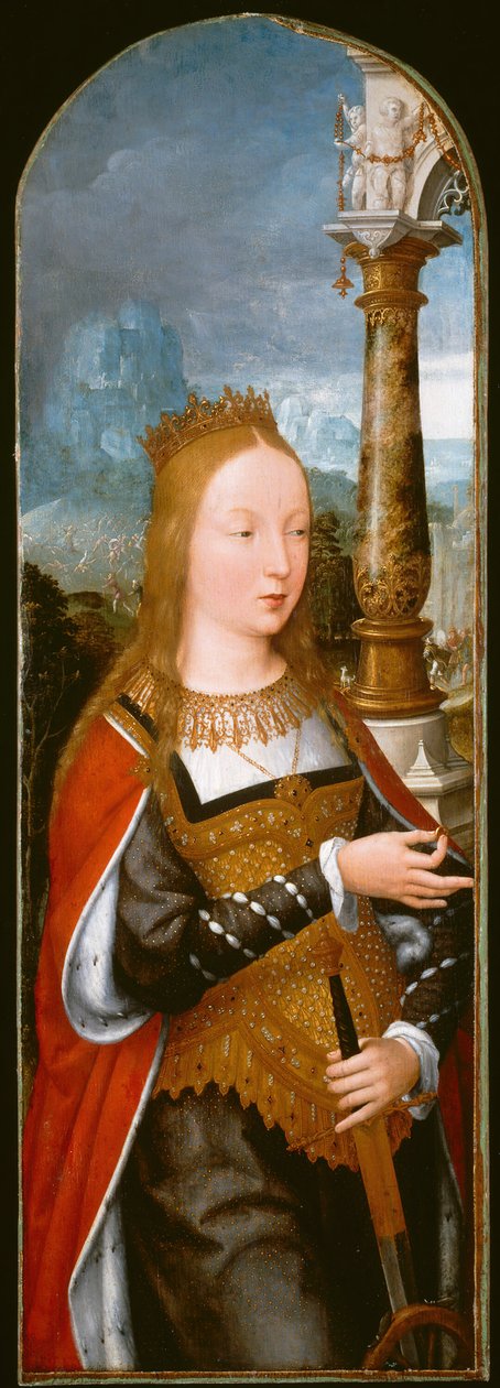 Saint Catherine, ca. 1520. av Jean Bellegambe