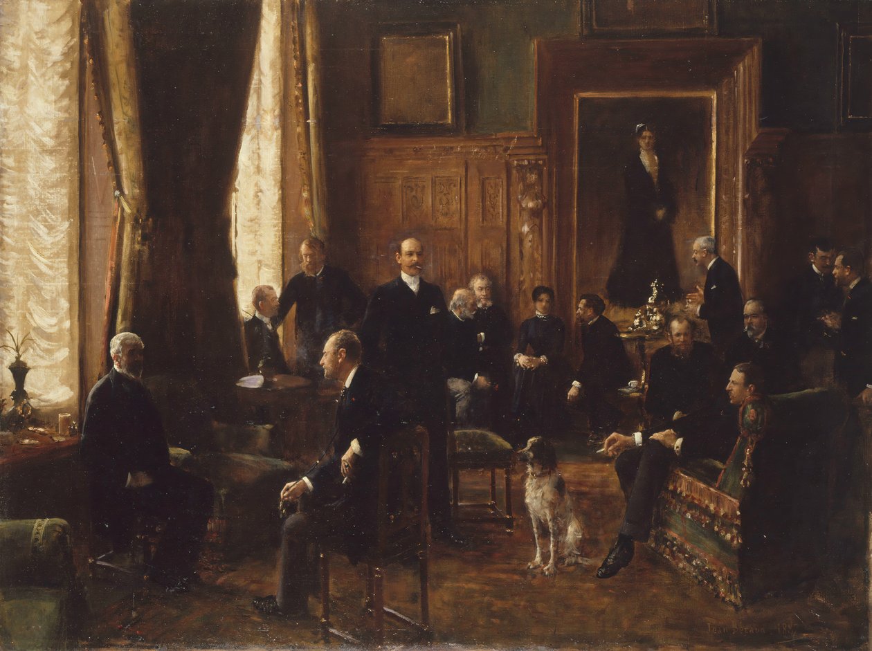 Salongen til grevinne Potocka, 1887. av Jean Beraud