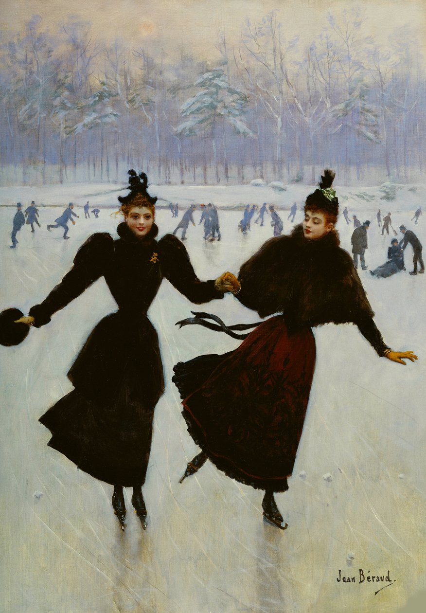Skaterne, ca. 1890. av Jean Beraud