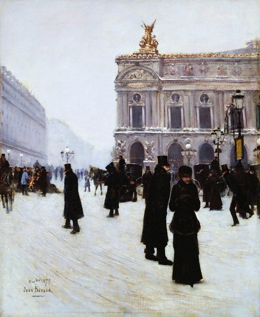 Utenfor operaen, Paris, 1879 av Jean Beraud