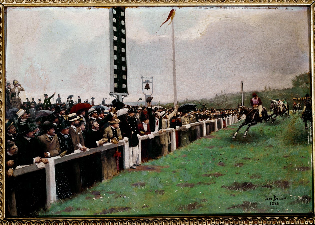 Løp på Longchamp av Jean Beraud