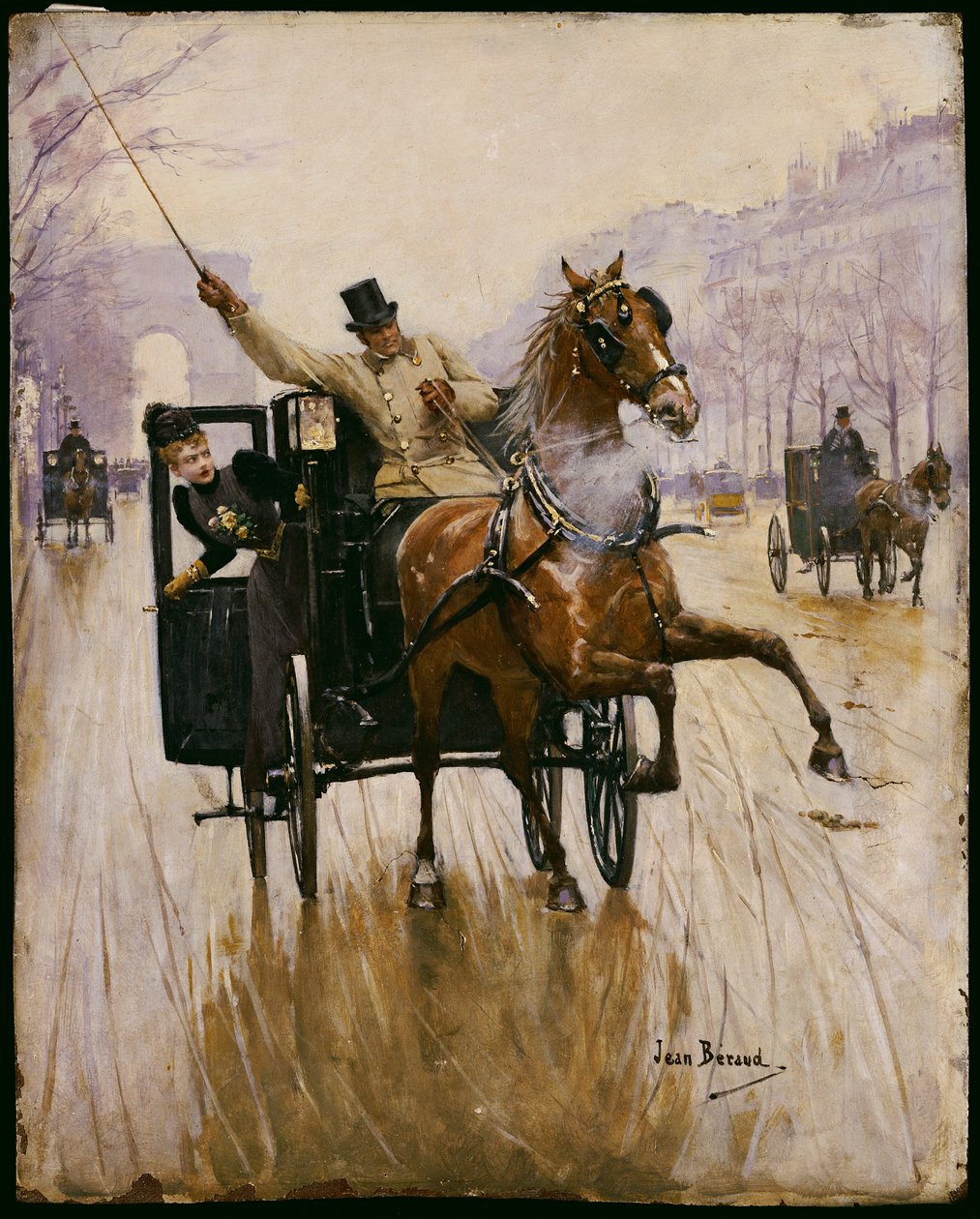 Stoppe! av Jean Beraud