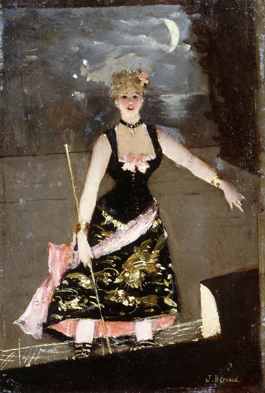 Music Hall-sangeren, av Jean Beraud