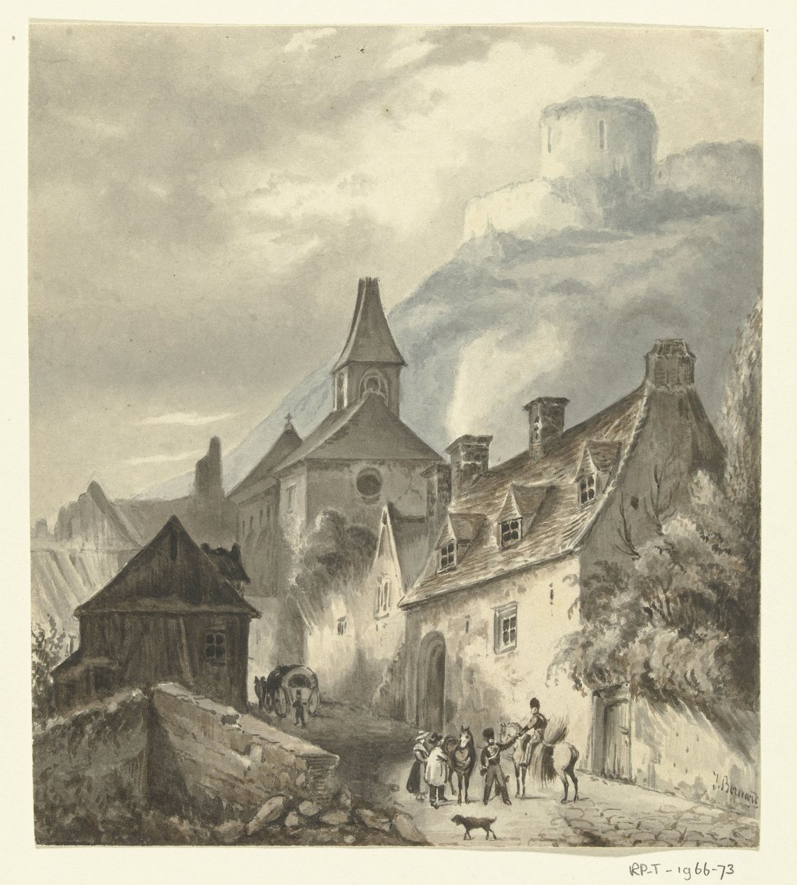 Utsikt over la Roche-Guyon av Jean Bernard