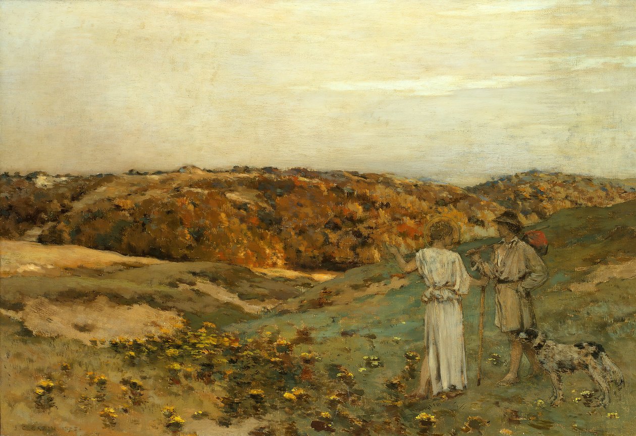 Tobias og engelen, 1878. av Jean Charles Cazin