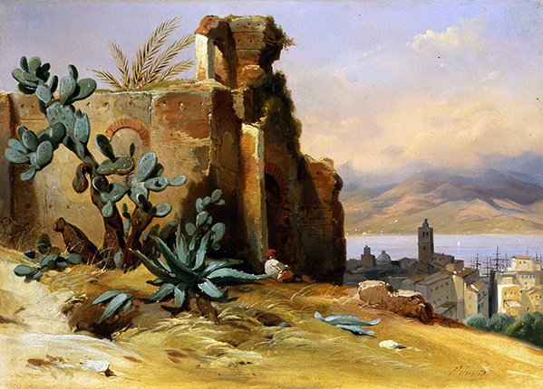 Messina, ca. 1835 (olje på lerret) av Jean Charles Joseph Rémond