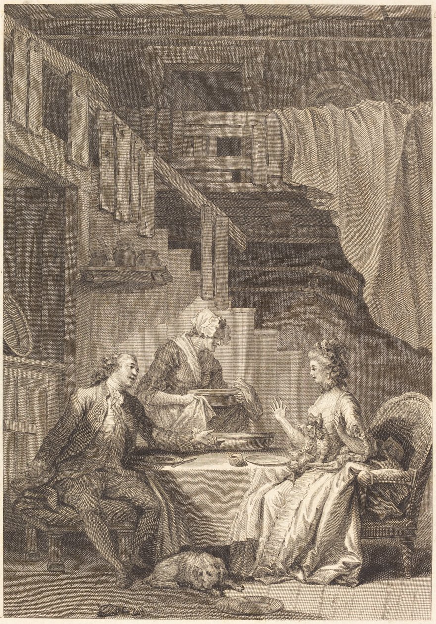 Falken av Jean Dambrun and Jean Baptiste Tilliard after Jean Honoré Fragonard