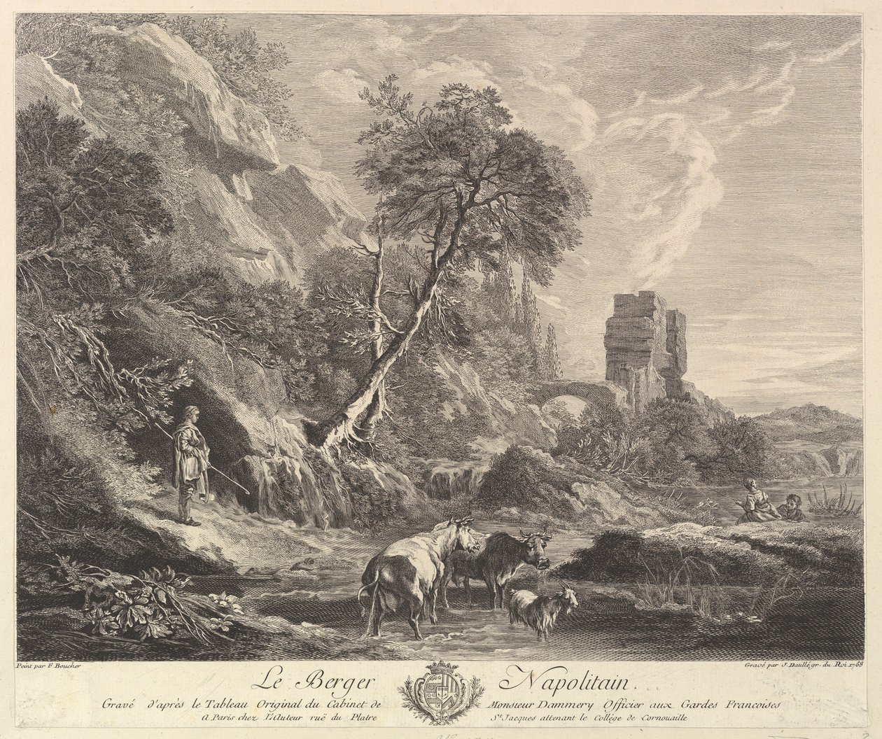 Napolitansk hyrde, 1758. av Jean Daullé